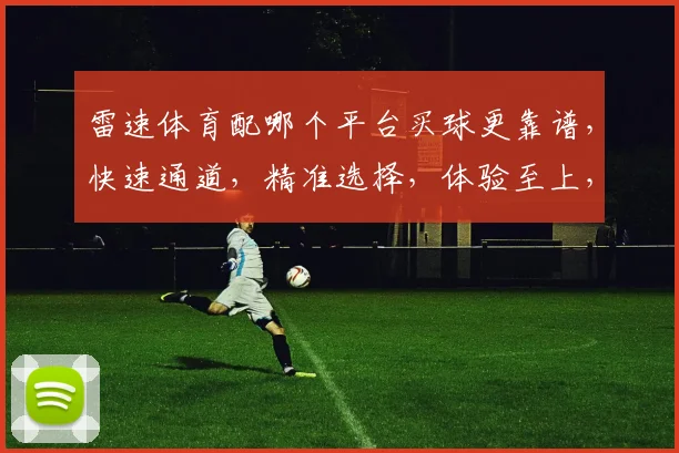 雷速体育配哪个平台买球更靠谱，快速通道，精准选择，体验至上，必看攻略